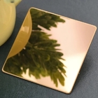 Gold Plated Coloured Stainless Steel Sheet Plate 8K Mirror Polished 14 16 18 Gauge