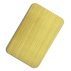 Gold Ss 304 Hairline Finish Colored Stainless Steel Decorative Sheets No 4 Titanium Plate