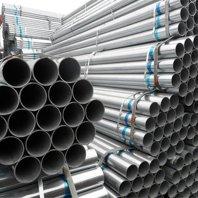 Round/Square ERW Galvanized Steel Drainage Pipe Welding For Construction