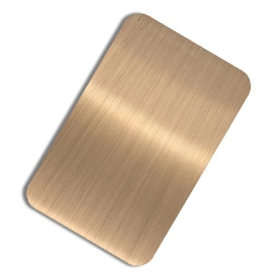 Gold Ss 304 Hairline Finish Colored Stainless Steel Decorative Sheets No 4 Titanium Plate
