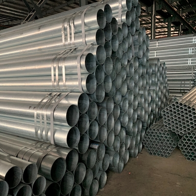 Erw Galvanized Steel Pipe 1 1/4"  1 5/8" 1.5" 2" Pre Gi Steel Tube BS1387 ASTM